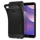 Husa Antisoc, Spigen, Huawei Y6 Prime 2018, Negru