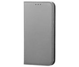 Husa Piele OEM Smart Magnet pentru Samsung Galaxy J3 (2016) J320, GRI
