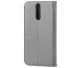 Husa Piele OEM Smart Magnet pentru Samsung Galaxy J3 (2016) J320, GRI