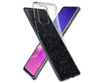 Husa Antisoc, Spigen, Samsung Galaxy S10 Lite, Transparent cu Sclipici