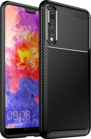 Husa Carbon Floding, Samsung Galaxy A50, Negru