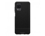 Husa Silicon Antisoc, Spigen, Samsung Galaxy A12, Negru