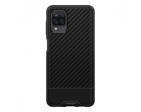 Husa Silicon Antisoc, Spigen, Samsung Galaxy A12, Negru