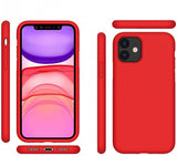 Husa Silicon, iPhone 11, Rosu