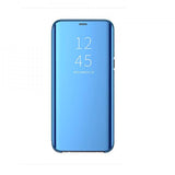 Husa Tip Carte, Clear-view, Samsung Galaxy S20 Plus, Albastru