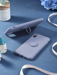 Husa Silicon, Ring Magentic, Huawei P30 Lite, Gri