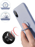 Husa Silicon, Ring Magentic, Huawei P30 Lite, Gri