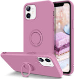 Husa Silicon, Ring Magnetic, Samsung Galaxy A12, Mov