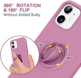 Husa Silicon, Ring Magnetic, Samsung Galaxy S21, Mov