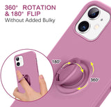 Husa Silicon, Ring Magentic, Samsung Galaxy A32 5G, Lilac