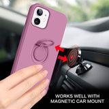 Husa Silicon, Ring Magentic, Huawei P30 Lite, Lilac
