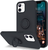 Husa Silicon, Ring Magnetic, Samsung Galaxy S21, Negru
