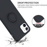 Husa Silicon, Ring Magnetic, Samsung Galaxy A22 (4G), Negru