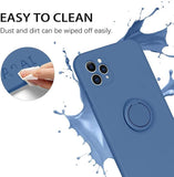Husa Silicon, Ring Magentic, Samsung Galaxy A22 5G, Albastru