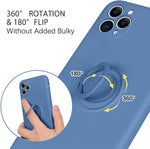 Husa Silicon, Ring Magnetic, Samsung Galaxy A52, Albastru Inchis