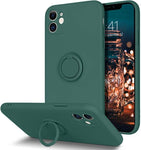 Husa Silicon, Ring Magentic, Samsung Galaxy A22 5G, Verde