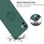 Husa Silicon, Ring Magentic, Samsung Galaxy A22 5G, Verde