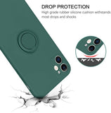 Husa Silicon, Ring Magentic, Samsung Galaxy A22 5G, Verde
