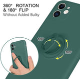 Husa Silicon, Ring Magentic, Samsung Galaxy A22 5G, Verde