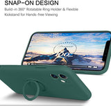 Husa Silicon, Ring Army  Magnetic, Samsung Galaxy A20E, Verde