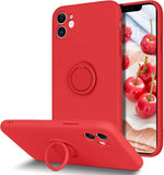 Husa Silicon Ring, Samsung Galaxy A20E, Rosu