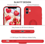 Husa Silicon, Ring Magnetic, Huawei P30 Lite, Rosu