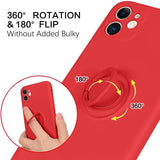 Husa Silicon, Ring Army Magnetic, Samsung Galaxy A02S, Rosu