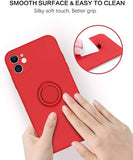 Husa Silicon Ring, Samsung Galaxy A02S, Rosu