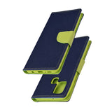 Husa Tip Carte, Fancy, Samsung Galaxy A21S, Albastru-Verde