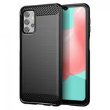Husa Silicon Forcell, Carbon, Samsung Galaxy A32 LTE (4G), Negru