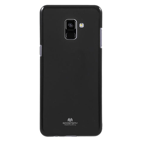 Husa Silicon, Goospery Jelly pentru Samsung Galaxy A8 Plus 2018, Negru