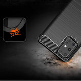Husa Crabon pentru Samsung Galaxy S20+ ,Negru