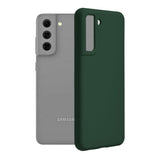 Husa silicon soft Samsung Galaxy S21 FE, Verde
