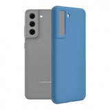 Husa silicon soft Samsung Galaxy S21 FE, Albastru