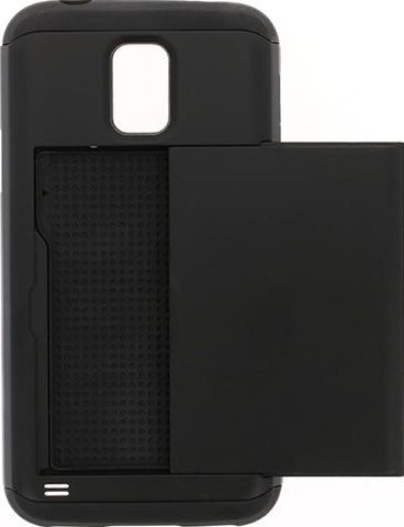 Husa Card Defender, Samsung Galaxy A8 Plus, Negru