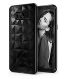 Husa Silicon Geometric, Samsung Galaxy S8, Negru