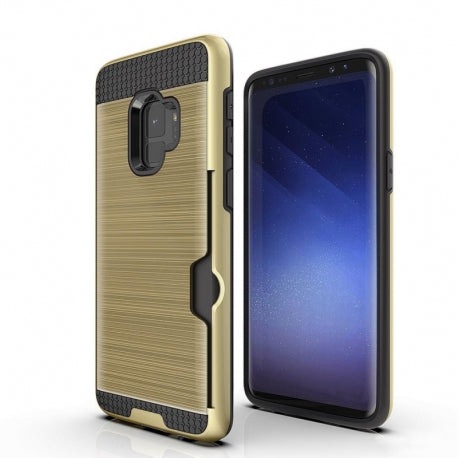 Husa Card Defender, Samsung Galaxy S9, Auriu
