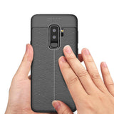 Husa Silicon Grain, Samsung Galaxy S9, Negru