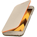 Husa Tip Carte, Samsung Galaxy A3 2017, Auriu, Originala