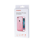 Husa Silicon Haweel, iPhone 6 Plus, Roz-Transparent