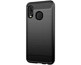 Husa Silicon Forcell, Carbon, Samsung Galaxy A20E, Negru