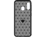 Husa Silicon Forcell, Carbon, Samsung Galaxy A20E, Negru