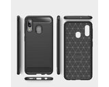 Husa Silicon Forcell, Carbon, Samsung Galaxy A20E, Negru
