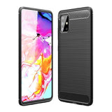 Husa Silicon Carbon, Forcell, Oppo A72, Negru