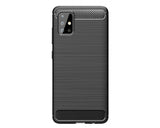 Husa Silicon Carbon, Samsung Galaxy A71, Negru
