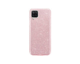 Husa Silicon Forcell, Samsung Galaxy A12, Roz cu Sclipici