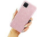 Husa Silicon Forcell, Samsung Galaxy A12, Roz cu Sclipici