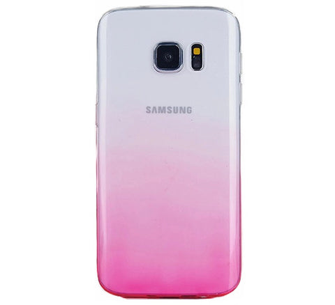 Husa Silicon, Samsung Galaxy S7, Roz-Transparent
