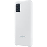 Husa Silicon, Originala, Samsung Galaxy A51, Alb