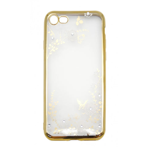 Husa Silicon, Beeyo Secret Garden, Huawei P10 Lite, Transparent-Auriu